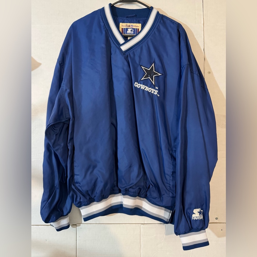 Vintage Dallas Cowboys Starter Jacket (Excellent) Troy Aikman 1990s Mens Sz XL🚨